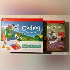 Osmo Base + Detective Agency; 3 Games Total - Coding Game for iPad (Not Incl)